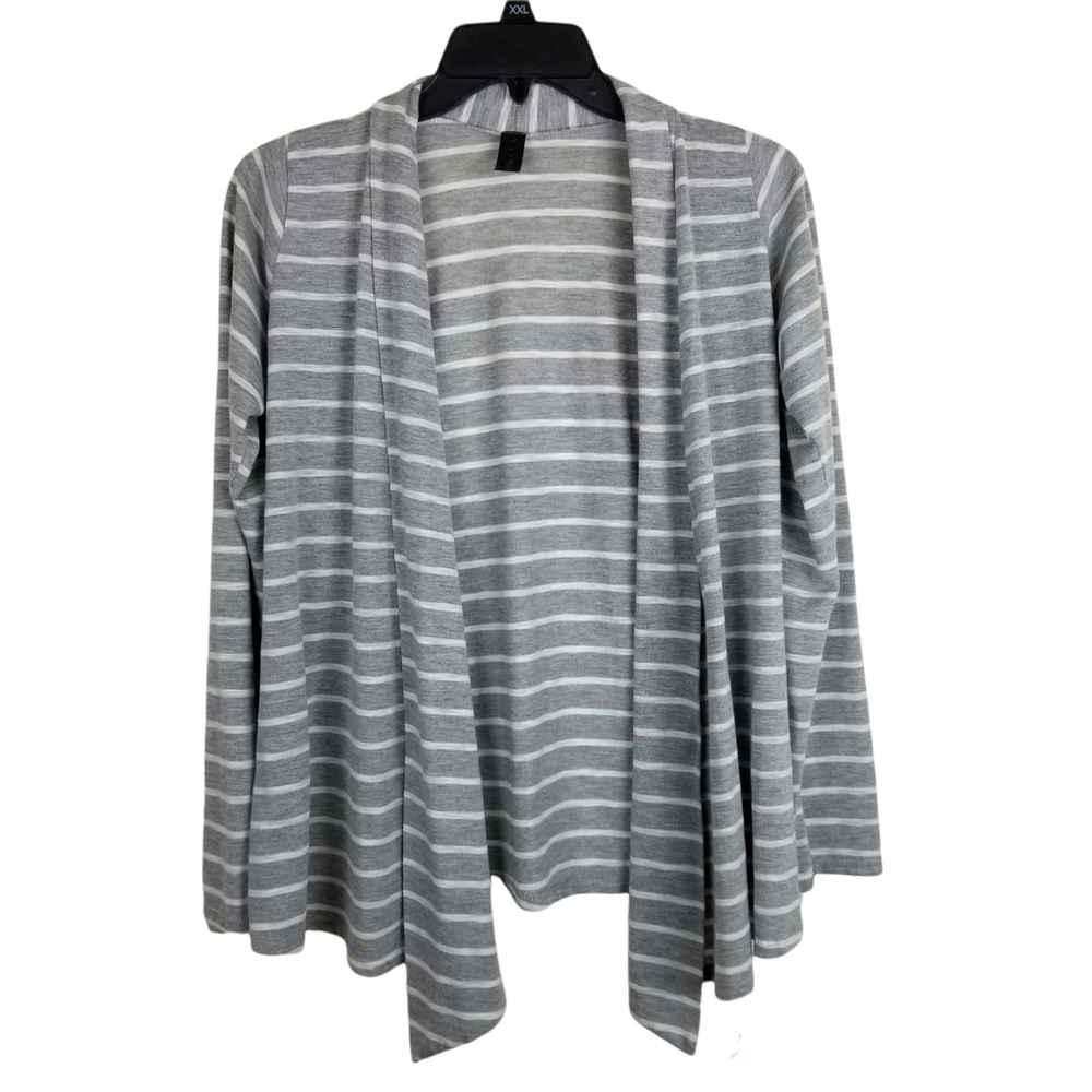 Ginger M Striped Open Front Cardigan